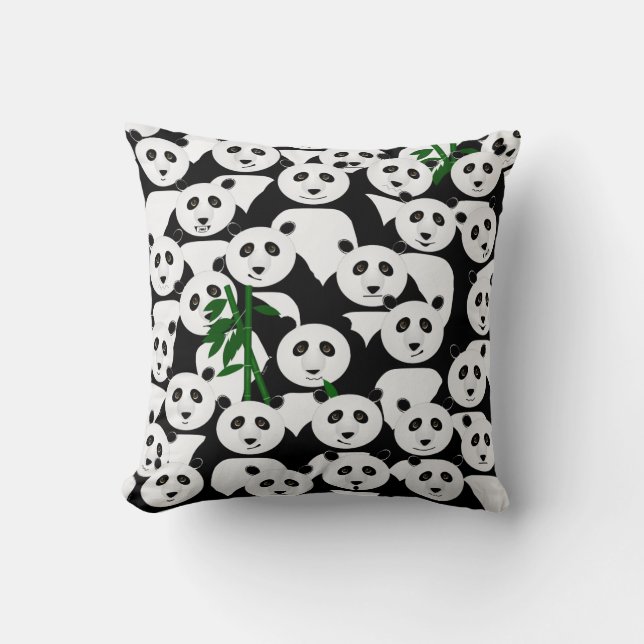 Almofada Travesseiro decorativo Pandas (Frente)