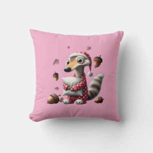 Almofada Travesseiro decorativo para crianças com esquilo d