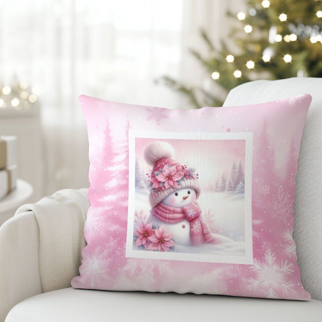 Almofada Travesseiro Decorativo para Quarto de Crianças Flo (Sweet Pinkmas Winter Forest Kids Room Decor Pillow

)