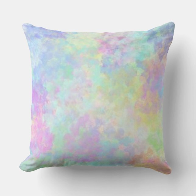 Almofada Travesseiro decorativo Pastel da aguarela (Frente)