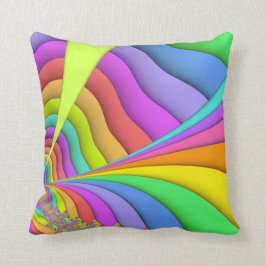 Almofada Travesseiro decorativo Pastel do Fractal da arte