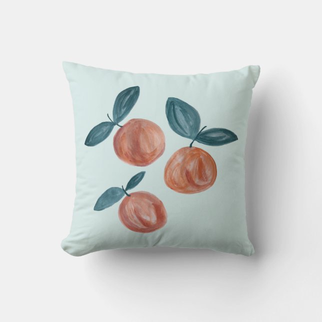 Almofada Travesseiro decorativo Peach Orange Picting Orchar (Frente)