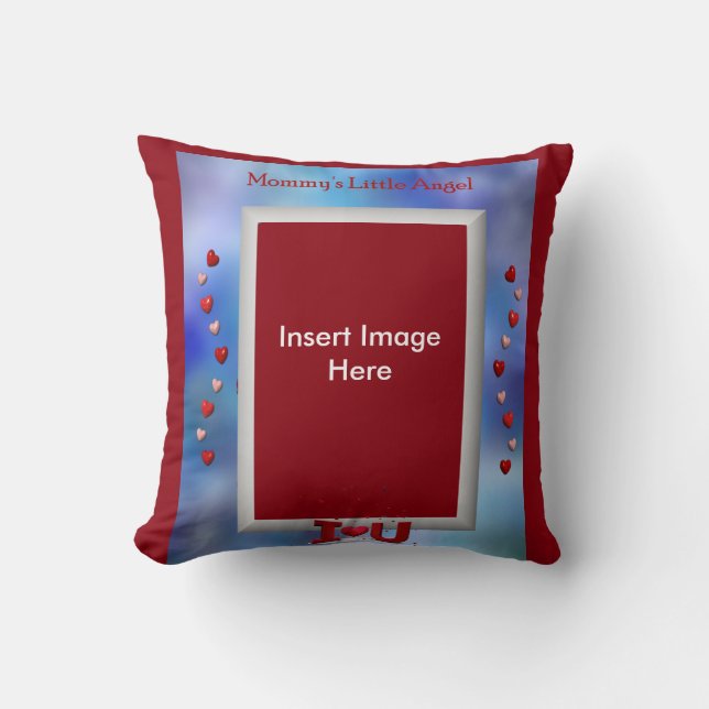 Almofada Travesseiro decorativo pequeno do anjo da mamã (Frente)