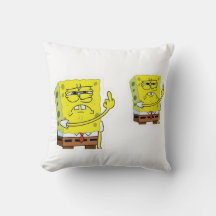 Travesseiro Decorativo Personagem Esponja Amarela