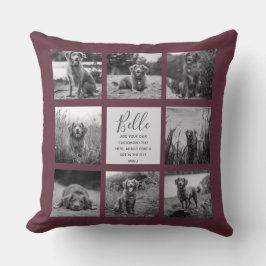 Almofada Travesseiro decorativo Personalizado da Colagem de