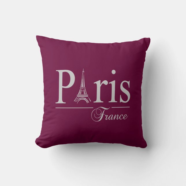 Almofada Travesseiro decorativo personalizado da França de  (Frente)