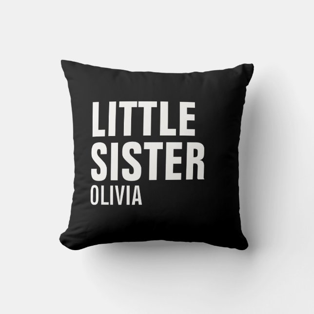 Almofada Travesseiro decorativo Personalizado da Irmã Peque (Frente)