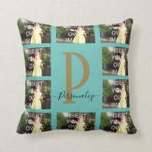 Travesseiro decorativo personalizado de 10 imagens
