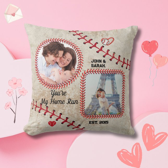 Almofada Travesseiro decorativo personalizado de baseball - (Baseball Gift For Boyfriend, baseball husband, baseball Father, Baseball Valentines Gift)