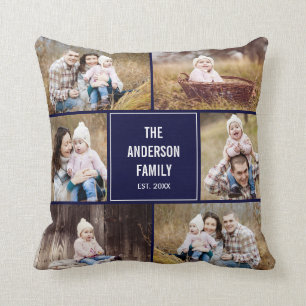 Almofada Travesseiro decorativo Personalizado de Colagem de
