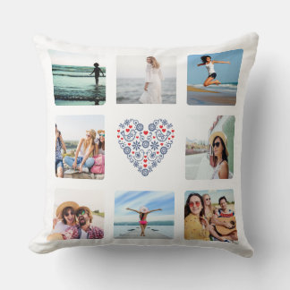 Almofada Travesseiro decorativo Personalizado de Padrão Fol