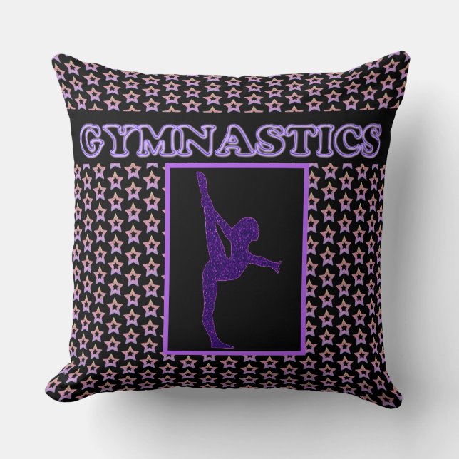Almofada Travesseiro decorativo personalizado GYMNASTICS. (Frente)