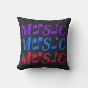 Almofada TRAVESSEIRO DECORATIVO personalizado MÚSICA