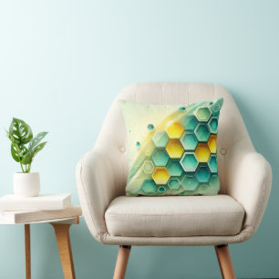 Almofada Travesseiro decorativo personalizável Honeycomb