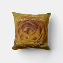 Almofada Travesseiro decorativo Personalizável Rosa Amarelo