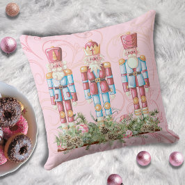 Almofada Travesseiro decorativo Pink Christmas Nutcracker T