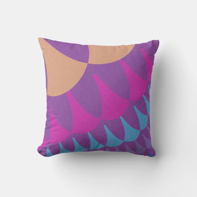 Almofada Travesseiro decorativo Pink Purple Scales Personal (Frente)