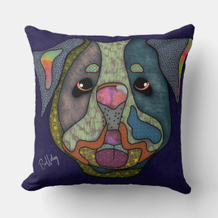 Almofada Travesseiro decorativo pintado à mão