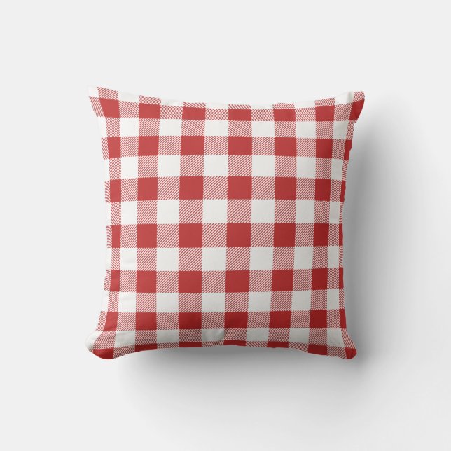 Almofada Travesseiro decorativo Piquenique Red Gingham - CH (Frente)