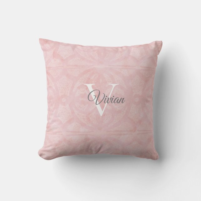 Almofada Travesseiro decorativo Pó Rosa (Frente)