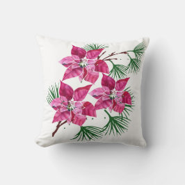Almofada Travesseiro decorativo Poinsettia