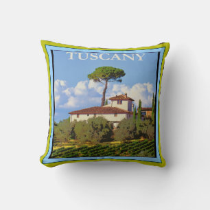 Almofada Travesseiro decorativo Poster da Toscana Itália