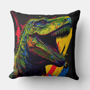 Almofada Travesseiro decorativo pré-histórico bonito Dino T