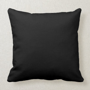 Almofada Travesseiro decorativo preto 20" x 20"