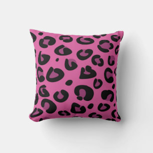 Almofada Travesseiro decorativo preto cor-de-rosa do sofá