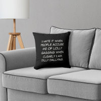 Travesseiro decorativo preto Dilly