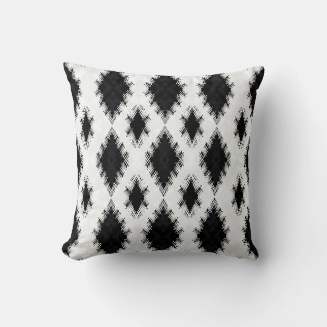Almofada Travesseiro decorativo preto e branco (Frente)