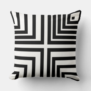 Almofada Travesseiro decorativo Preto e Branco - Luz e Padr