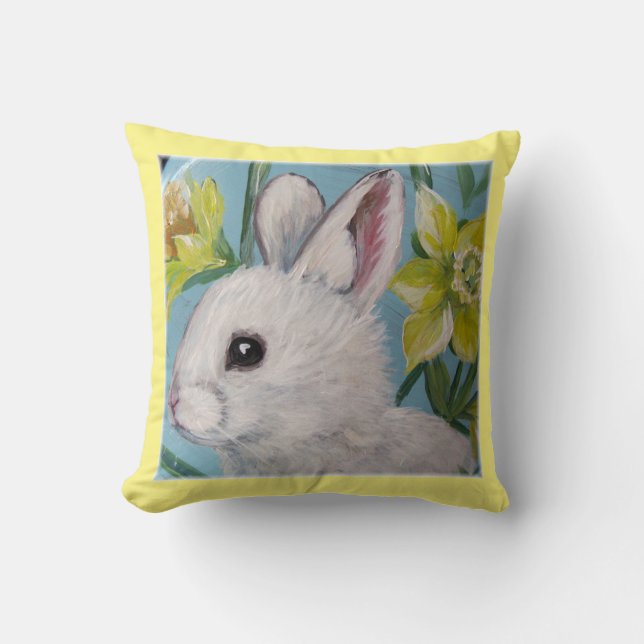 Almofada TRAVESSEIRO DECORATIVO primavera BUNNY (Frente)
