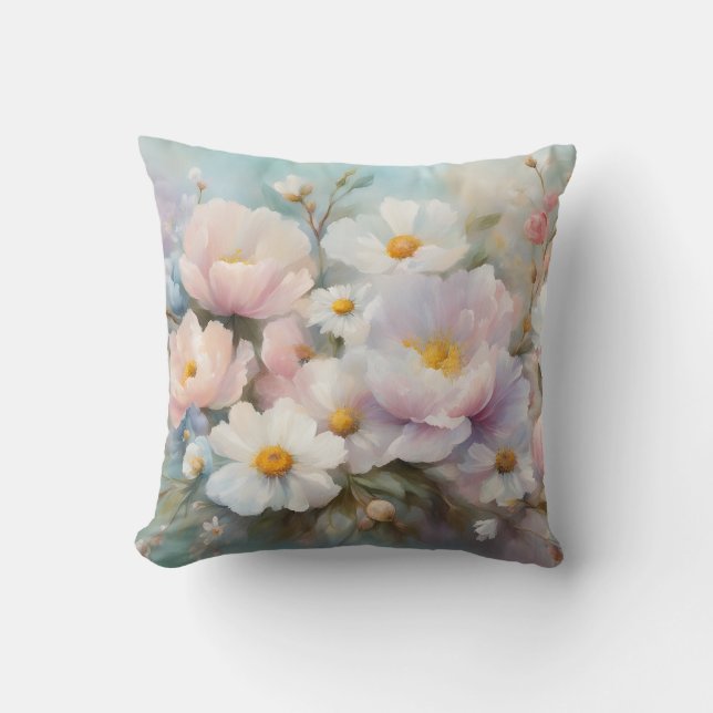 Almofada Travesseiro decorativo Primavera de Pastel (Frente)