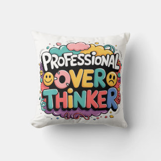 Almofada Travesseiro decorativo Professional Over Thinker