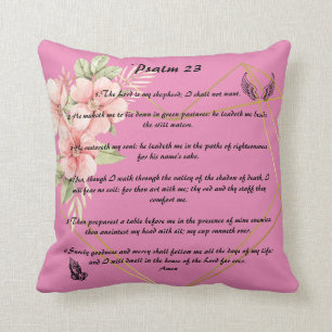 Almofada Travesseiro decorativo Psalm 23