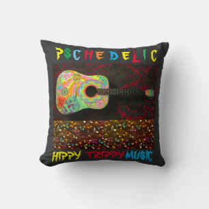 Almofada Travesseiro decorativo Psicodélico Hippy Trippy