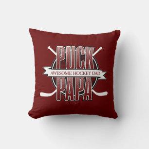 Almofada Travesseiro decorativo Puck Papa (Pai de Hóquei)