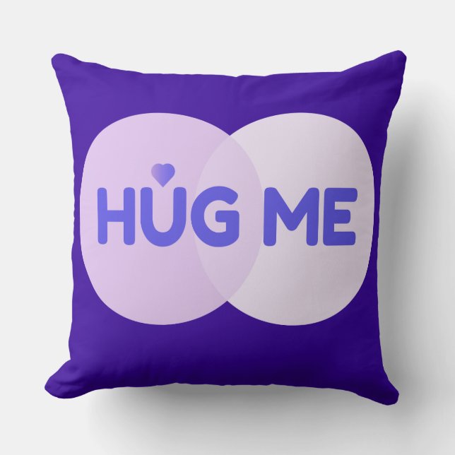 Almofada Travesseiro decorativo Purple Hug Me (Frente)