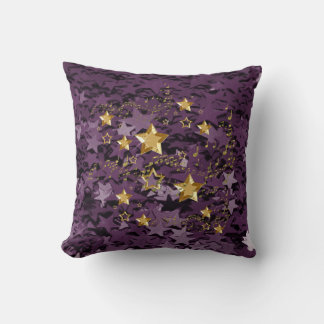Almofada Travesseiro decorativo Púrpura e Dourada de Estrel