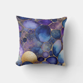 Almofada Travesseiro decorativo quadrado Abstrato de tinta 