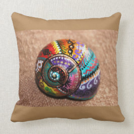 Almofada Travesseiro decorativo quadrado pintado colorido