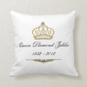 Almofada Travesseiro decorativo Queens Diamond Jubilee