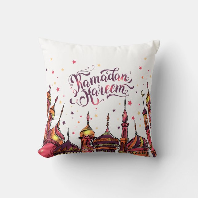 Almofada Travesseiro decorativo Ramadan Kareem - Decoração  (Frente)