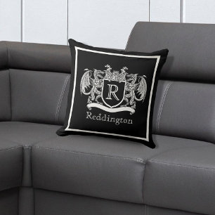 Almofada Travesseiro decorativo Real Dragon Crest