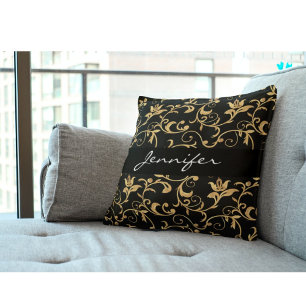 Almofada Travesseiro decorativo Real Elegante e Dourado Dam