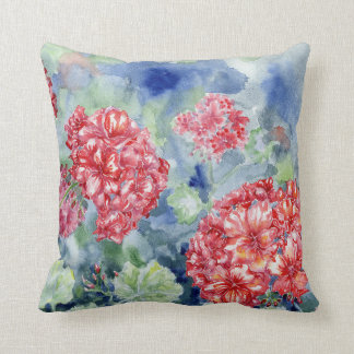 Almofada travesseiro decorativo "Red Geraniums II"