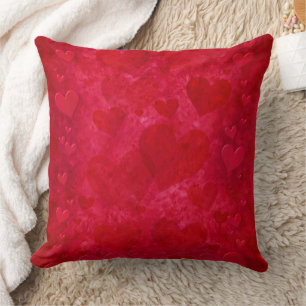 Almofada Travesseiro decorativo Red Hearts