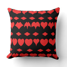 Travesseiro decorativo Red Hearts & Diamantes
