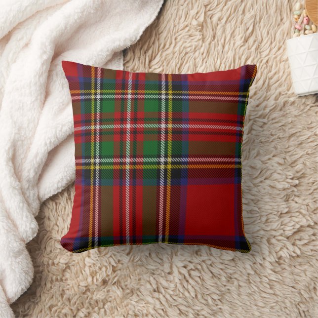 Almofada Travesseiro decorativo Red Royal Stewart Tartan (Cobertor)